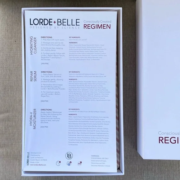 LORDE + BELLE Skincare Regiment NEW IN BOX
